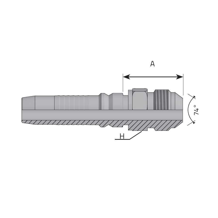INTERLOCK JIC 37° MALE