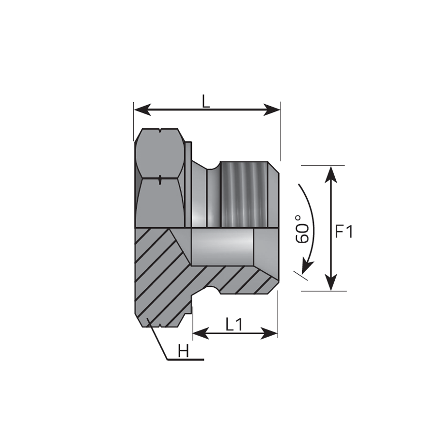 TAPPO - MASCHIO METRICO SV 60°